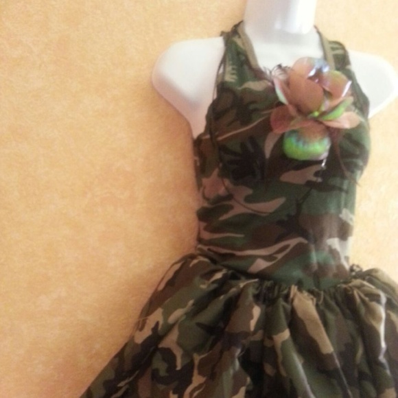 CUSTOM ORDER Sexy Cool Camouflage Tutu Dress Set - Picture 5 of 8
